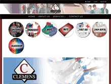 Tablet Screenshot of clemensuniform.com